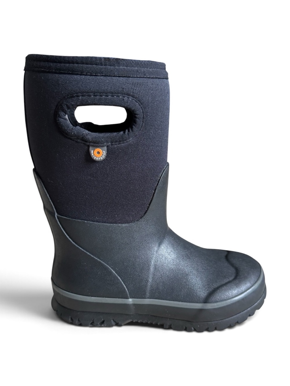 BOGS Kids Grasp Solid Waterproof Insulated Winter Snow Boots Black Size 12